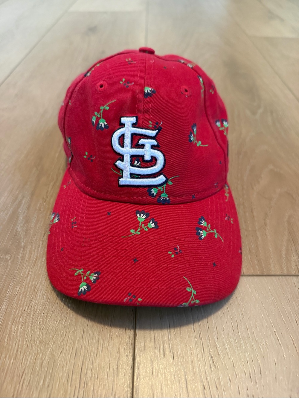 St. Louis Cardinals Bloom Red Floral Logo Baseball Cap